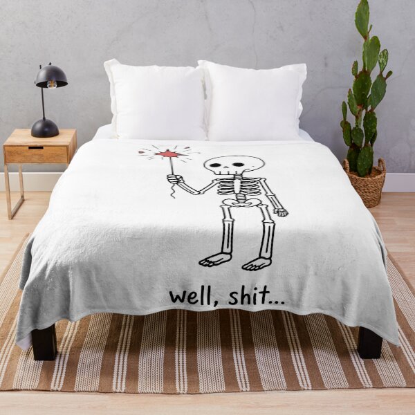Item preview, "Well, Shit" Skeleton Balloon | Funny Sarcastic Halloween Tee designed and sold by MOCH- ART.