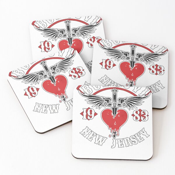 Item preview, Bon Jovi Winged Dagger Heart â€“ 40th Anniversary Tribute designed and sold by MythosBotany.