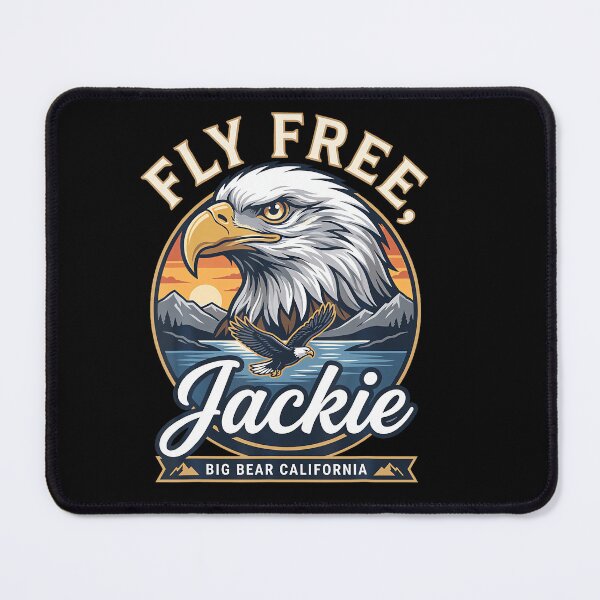 Item preview, Fly Free Jackie Big Bear Bald Eagle Memorial Tribute designed and sold by Amerakstore.