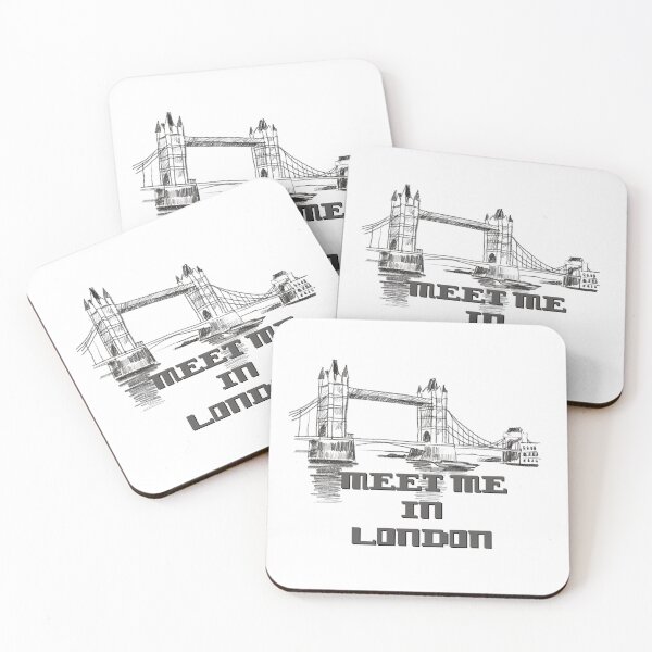 Item preview, Meet me in london  -  Vintage Tower Bridge travel design designed and sold by AaryaGraphics.