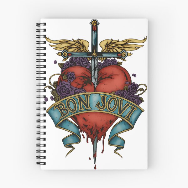 Item preview, Floral Logo Bon Jovi designed and sold by MythosBotany.