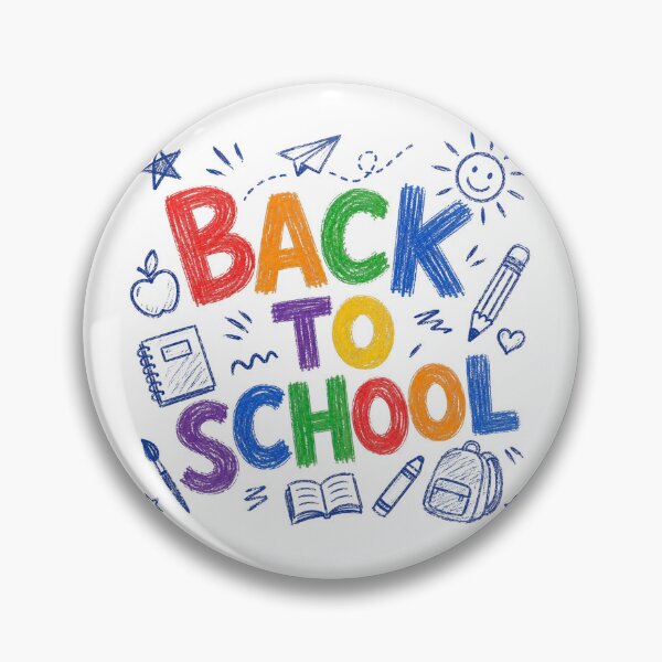Item preview, Back To School Colorful Doodle Icons Typography Design designed and sold by GibasVisuals.