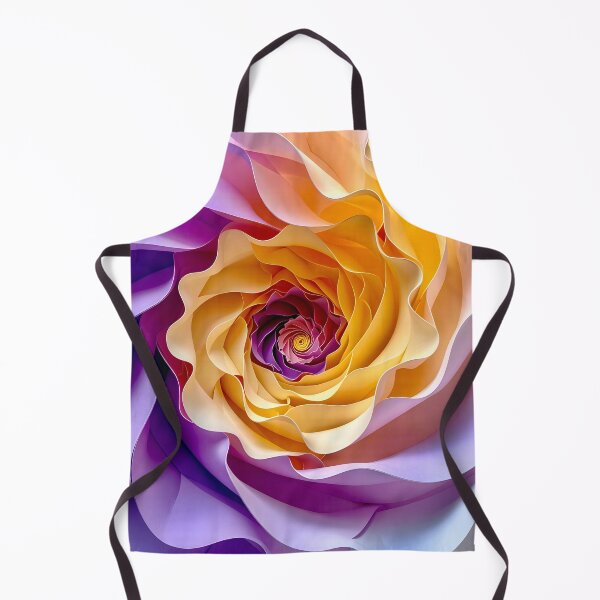 Item preview, Vibrant Spiral Flower in Purple and Yellow designed and sold by Vicky Brago-Mitchell®.