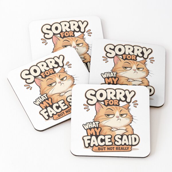 Item preview, Sorry for What My Face Said But Not Really – Funny Sarcastic Quote designed and sold by Cool Tee World .