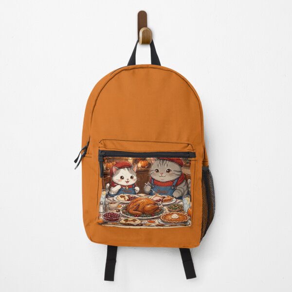 Item preview, Freda and Junior Thanksgiving Dinner - Kawaii Turkey Day Cats designed and sold by MAISON SYLVIE.