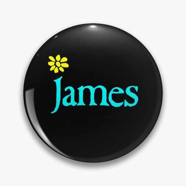 Item preview, James Cyan Text With Yellow Flower designed and sold by DripLoot.