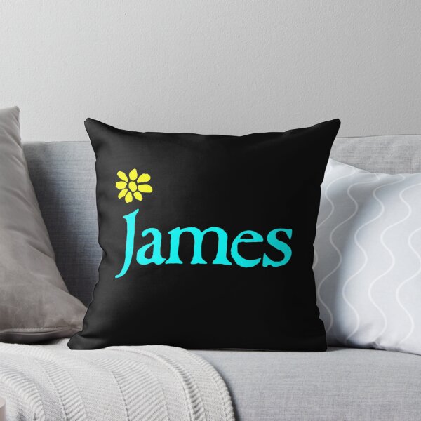 Item preview, James Cyan Text With Yellow Flower designed and sold by DripLoot.