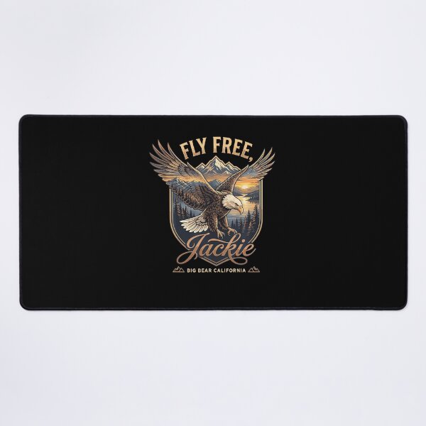 Item preview, Fly Free Jackie Big Bear Bald Eagle Memorial Tribute designed and sold by HaytamShop.