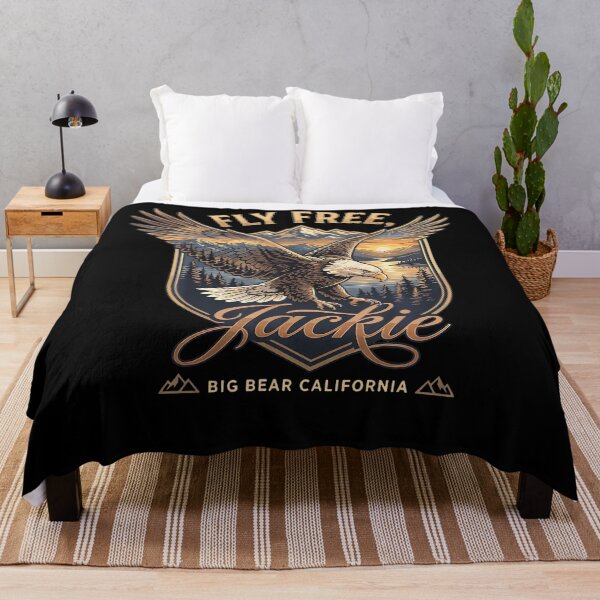 Item preview, Fly Free Jackie Big Bear Bald Eagle Memorial Tribute designed and sold by HaytamShop.