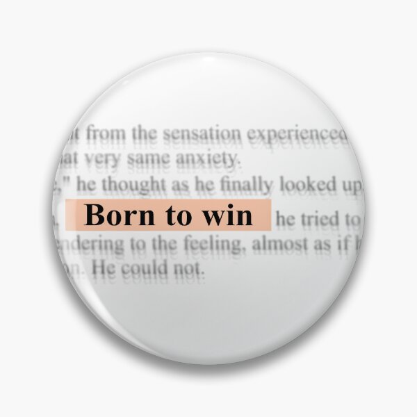 Item preview, Born To Win Aesthetic Streetwear Quote designed and sold by Vanelluna.