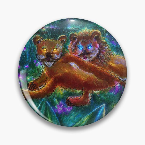 Item preview, Two Celestial Lions with Bright Luminous Eyes designed and sold by Aquamarineelle.