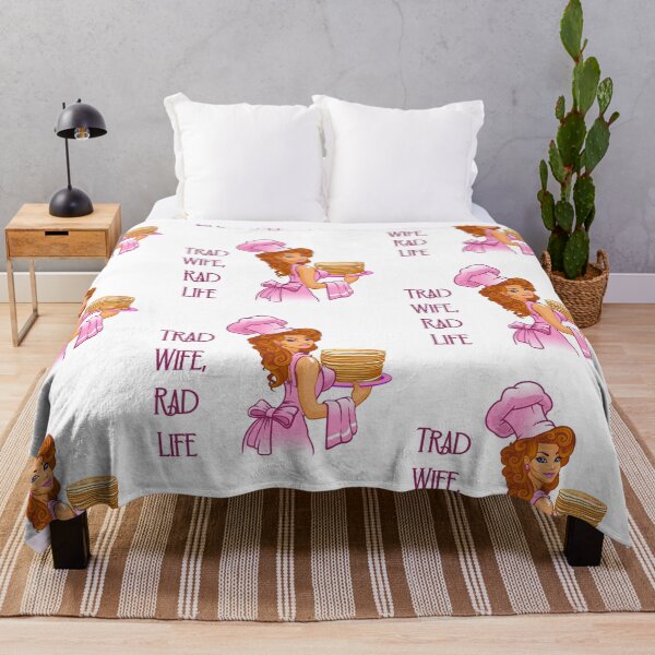 Item preview, Trad Wife, Rad Life (on White) designed and sold by PawsitiveMum3.