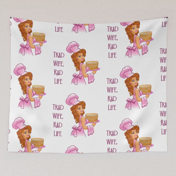 Item preview, Trad Wife, Rad Life  (on White) designed and sold by PawsitiveMum3.