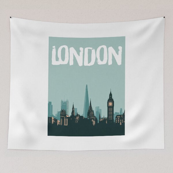 Item preview, London Skyline, Vintage Big Ben Wall Art designed and sold by MarkedArtPrints.