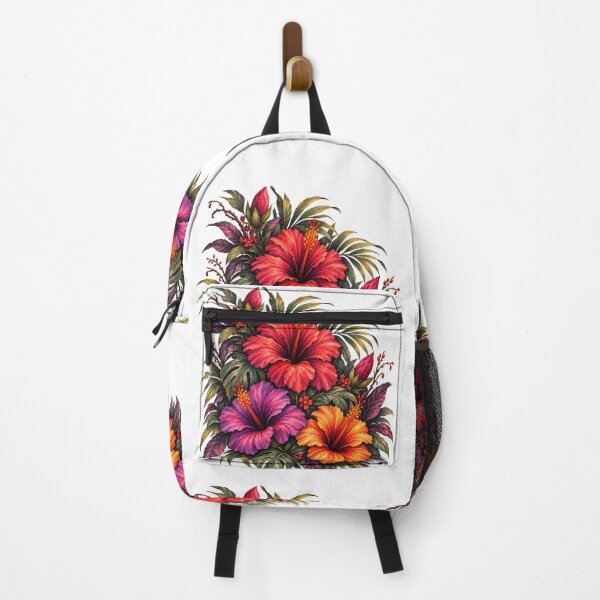 Item preview, Tropical Hibiscus Trio Watercolor - Red Purple Orange Floral Botanical designed and sold by Nolmo.