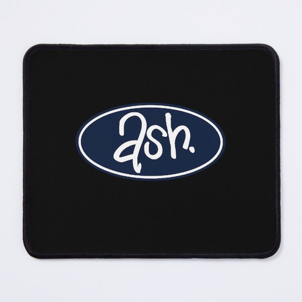 Item preview, Ash White Script In Blue Oval designed and sold by DripLoot.