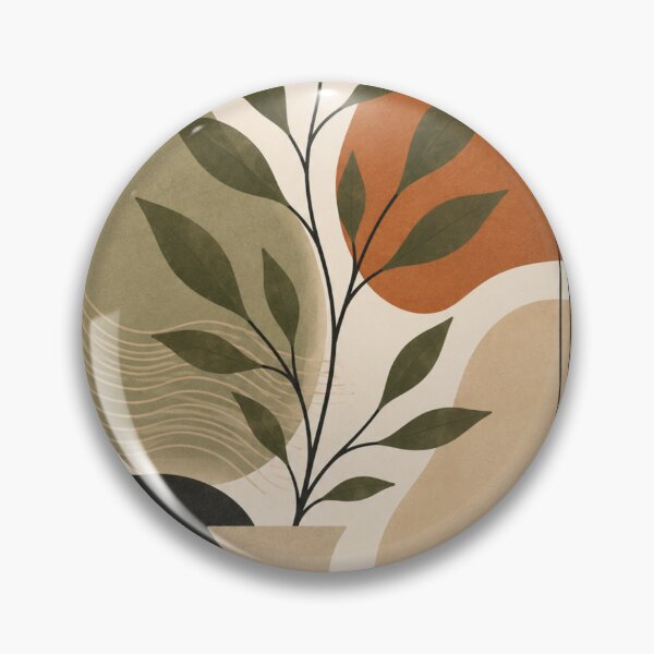 Item preview, Earthy Botanical Shapes Composition designed and sold by Zaramodo.