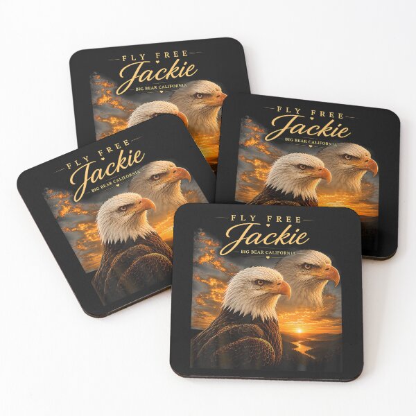 Item preview, Fly Free Jackie Bald Eagle Memorial Tribute designed and sold by Amerakstore.