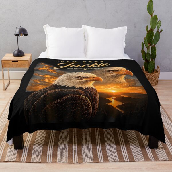 Item preview, Fly Free Jackie Bald Eagle Memorial Tribute designed and sold by Amerakstore.