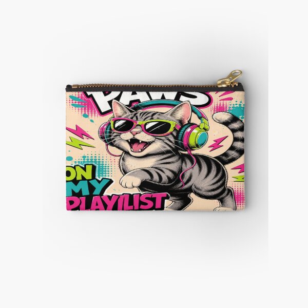Item preview, Paws On My Playlist – Funny Cat Music Lover Graphic designed and sold by ArtoryNest.