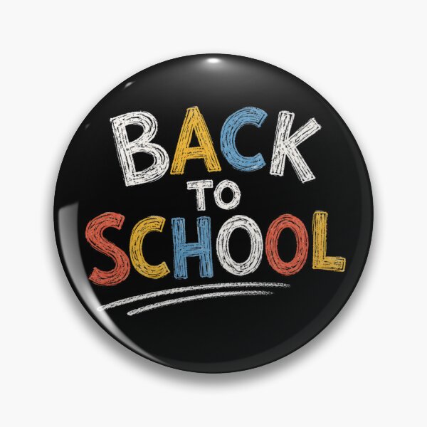 Item preview, Back To School Colorful Chalk Style Typography Design designed and sold by GibasVisuals.