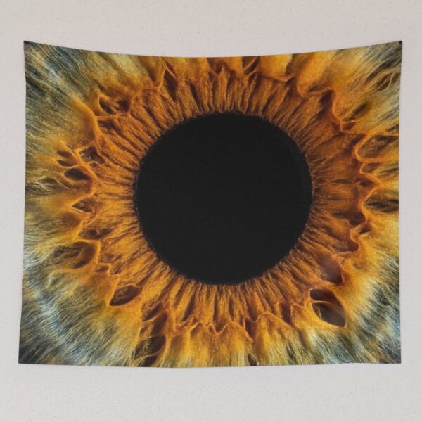Item preview, Human Iris Macro Photography Amber Gold and Hazel Eye Close Up designed and sold by LYAN-STORE.
