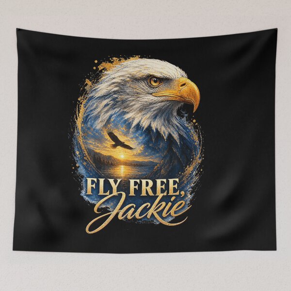 Item preview, Fly Free Jackie Big Bear Eagle Memorial designed and sold by Amerakstore.