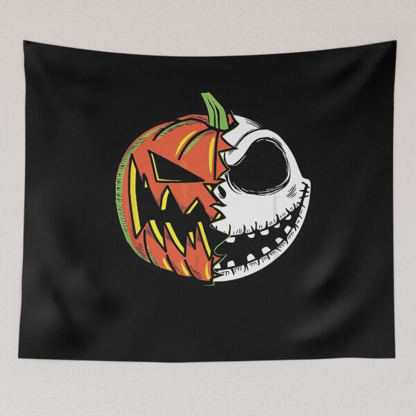 Item preview, Jack Skellington Pumpkin Face Halloween Mashup designed and sold by GoldenField41.