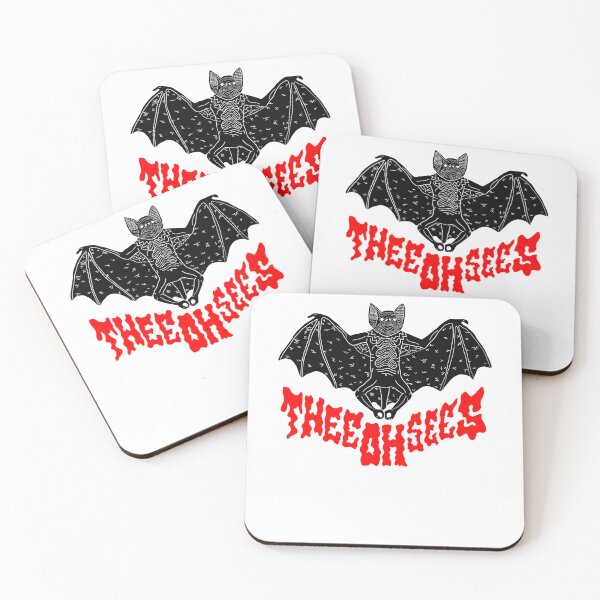 Item preview, Detailed Outline Of A Flying Bat With Red Typography Below designed and sold by KORARU-co.