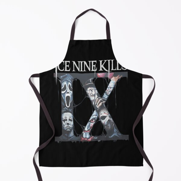 Item preview, Roman Numeral Nine Filled With Horror Movie Villains Portrait designed and sold by KORARU-co.