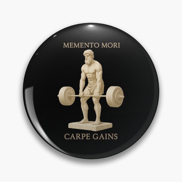 Item preview, Memento Mori Carpe Gains Greek Statue Deadlift designed and sold by BlurBlurDesign.