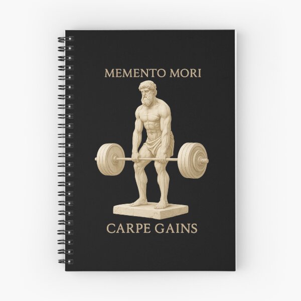 Item preview, Memento Mori Carpe Gains Greek Statue Deadlift designed and sold by BlurBlurDesign.