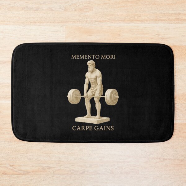 Item preview, Memento Mori Carpe Gains Greek Statue Deadlift designed and sold by BlurBlurDesign.