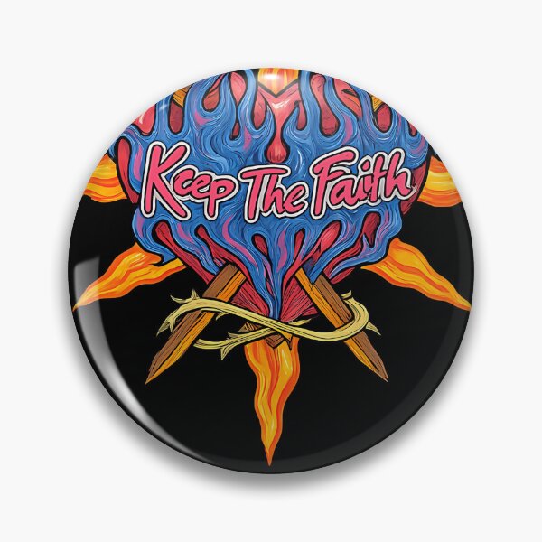 Item preview, Bon Jovi Keep The Faith Flaming Heart Design designed and sold by DreamArt-Jar.