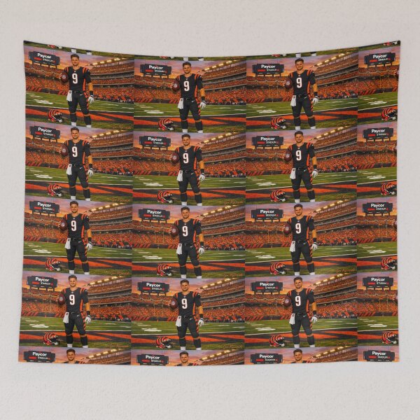 Item preview, Joe Burrow Paycor Stadium  – Cincinnati Bengals NFL Football Art Print designed and sold by The Art Queen Of Michigan .