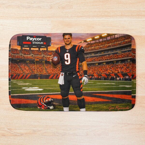 Item preview, Joe Burrow Paycor Stadium  – Cincinnati Bengals NFL Football Art Print designed and sold by The Art Queen Of Michigan .