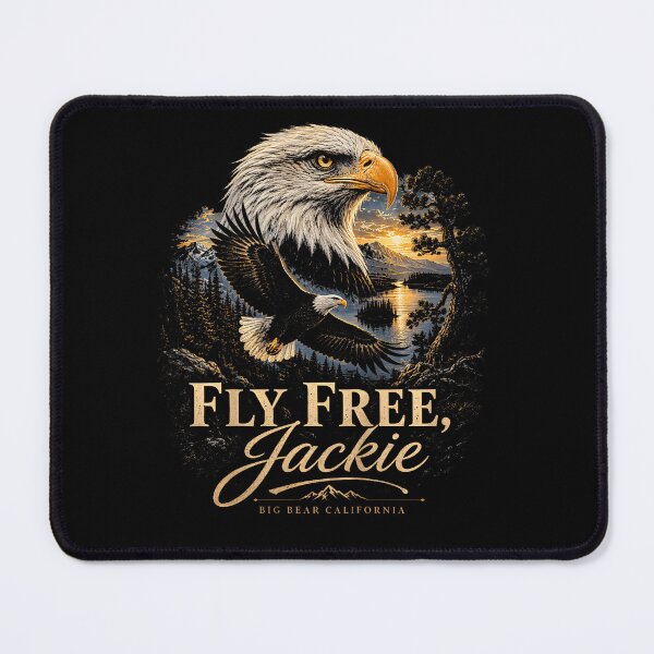 Item preview, Fly Free Jackie Big Bear Eagle Memorial Tribute designed and sold by Amerakstore.