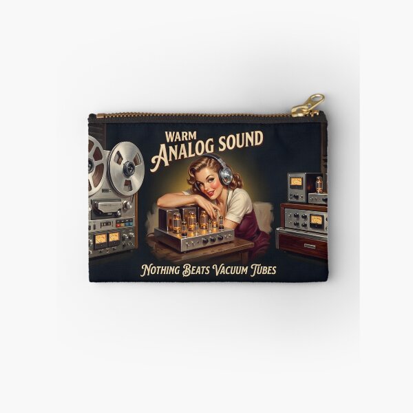 Item preview, Warm Analog Sound Vacuum Tube Audiophile Pin-Up designed and sold by ThirdShiftLab.