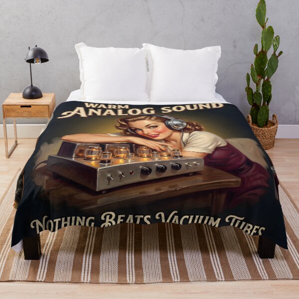 Item preview, Warm Analog Sound Vacuum Tube Audiophile Pin-Up designed and sold by ThirdShiftLab.