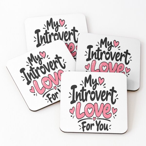 Item preview, My Introvert Love For You – Cute Minimal Romantic Love Quote designed and sold by Lovestickerco.