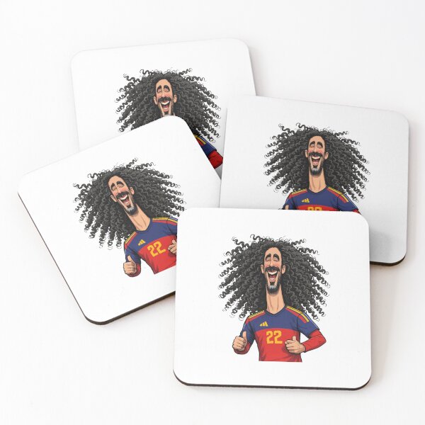 Item preview, marc cucurella spain national football team no 22 caricature designed and sold by GmirkinEric1.