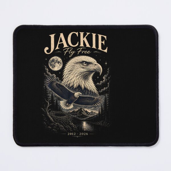 Item preview, Fly Free Jackie Big Bear Bald Eagle Memorial Tribute designed and sold by Amerakstore.