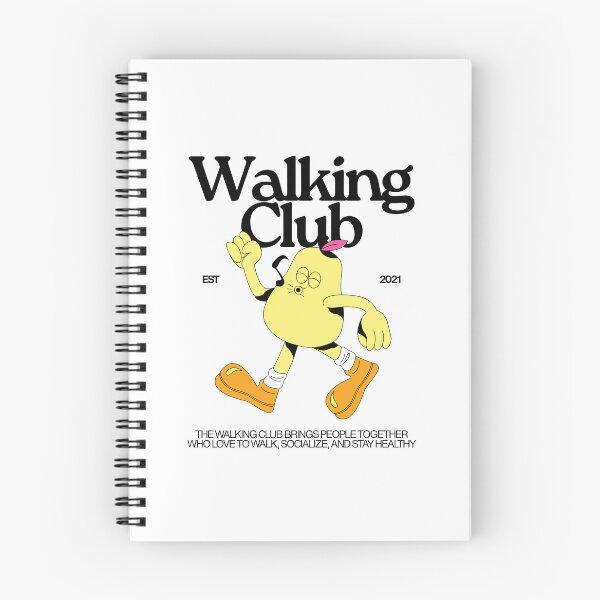 Item preview, Yellow and Orange Illustrated Walking Club T-Shirt designed and sold by SVSocialH.