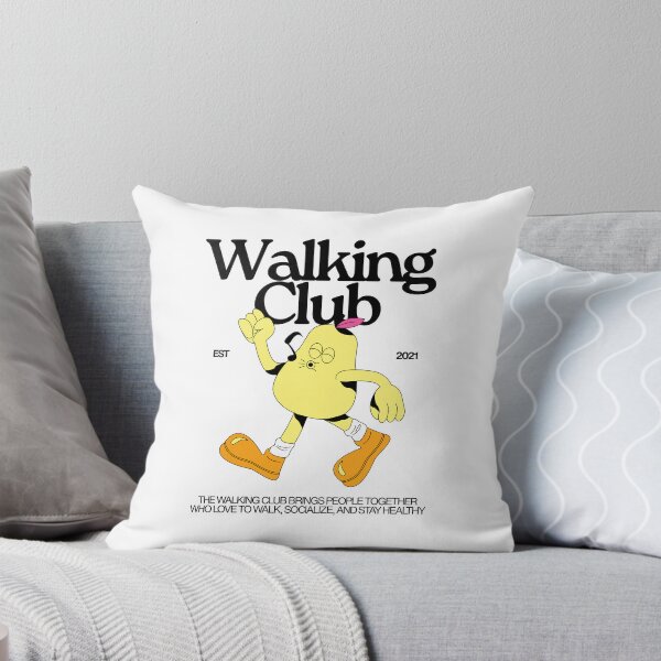 Item preview, Yellow and Orange Illustrated Walking Club T-Shirt designed and sold by SVSocialH.