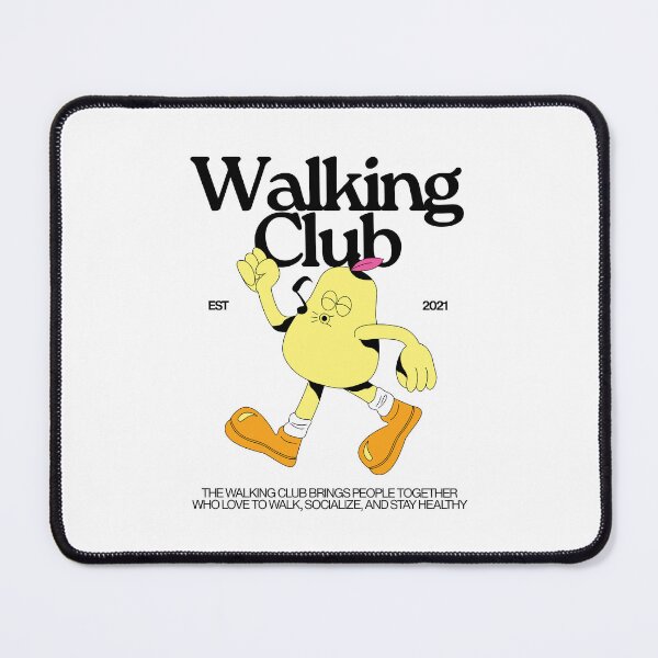 Item preview, Yellow and Orange Illustrated Walking Club T-Shirt designed and sold by SVSocialH.