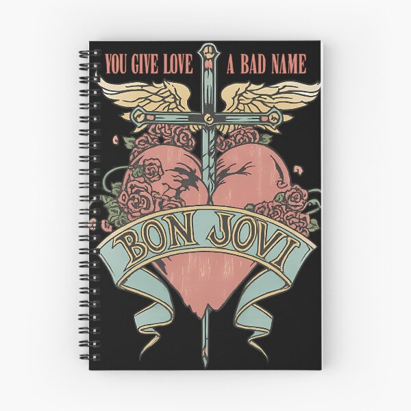 Item preview, Retro Floral Logo Bon Jovi designed and sold by DreamArt-Jar.