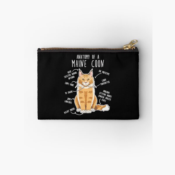 Item preview, Anatomy of a Maine Coon Cat Funny Pet Illustration designed and sold by Dmo3HarkoArt.