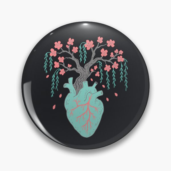 Item preview, Anatomical Heart Blooming Tree Cherry Blossom Floral Artwork designed and sold by Studio Bootleg.