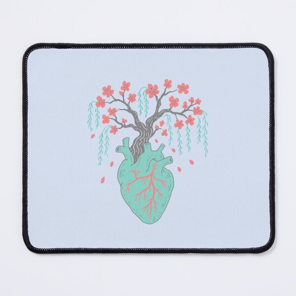Item preview, Anatomical Heart Blooming Tree Cherry Blossom Floral Artwork designed and sold by Studio Bootleg.
