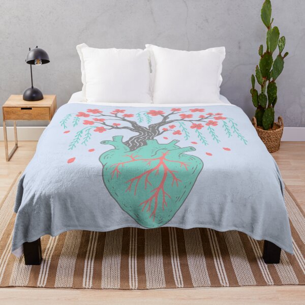 Item preview, Anatomical Heart Blooming Tree Cherry Blossom Floral Artwork designed and sold by Studio Bootleg.